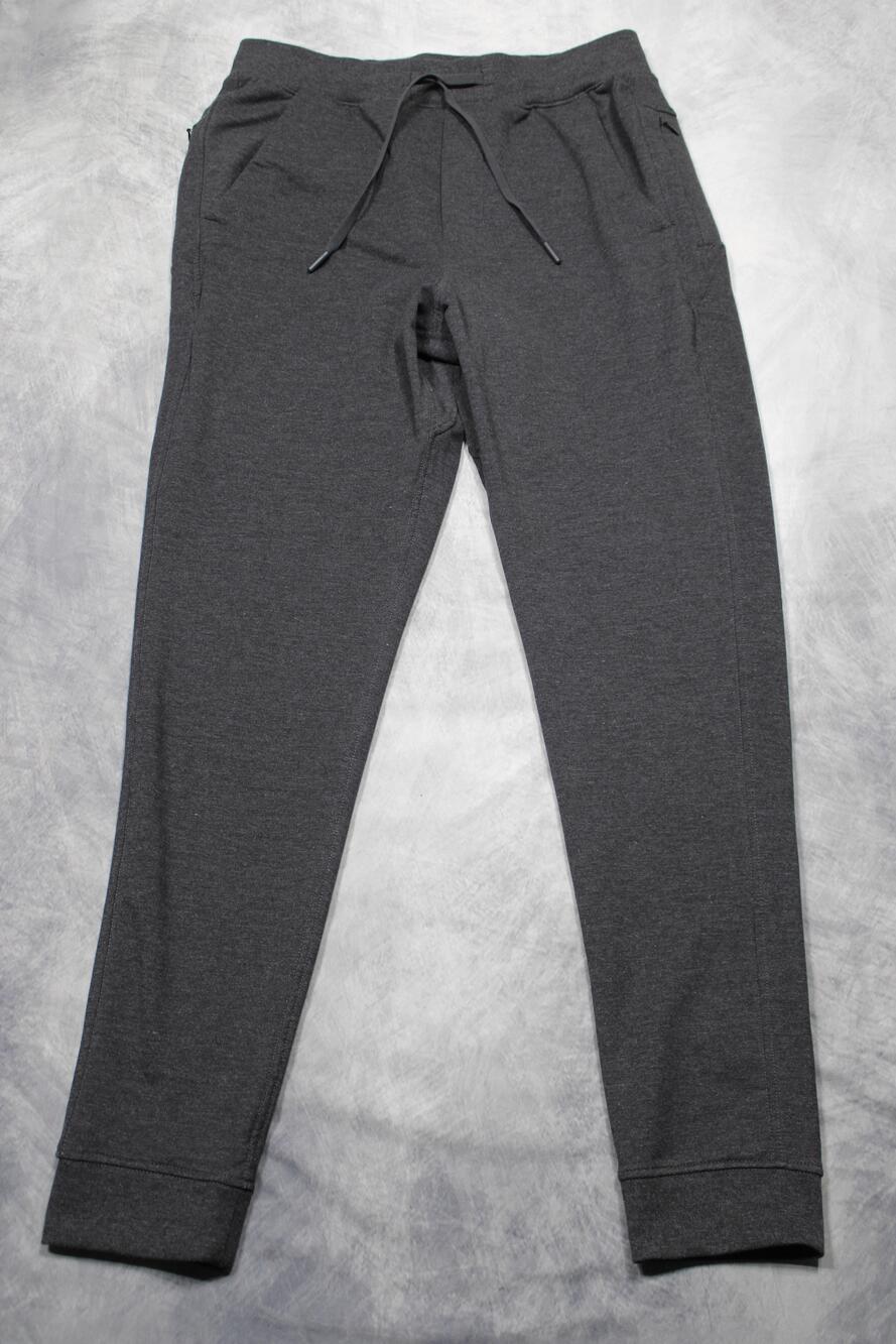 Birddogs Pants Mens Medium Gray Jogger Stretch Elastic Waist Zip Pocket